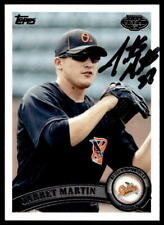 2011 Topps Pro Debut Jarret Martin Bluefield Orioles IP Autograph Card