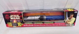 1999 Hasbro Star Wars Episode 1 Obi Wan Kenobi Lightsaber (NEW) Cosplay Prop - Foto 1 di 6
