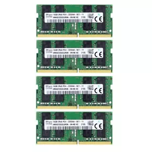 Hynix 64GB 4X16GB DDR4 3200MHz PC4-25600 Laptop SODIMM Memory Ram HMA82GS6DJR8N - Picture 1 of 5