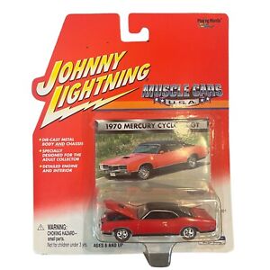 Johnny Lightning Muscle Cars USA 1970 Mercury Cyclone GT Red Diecast 1/64