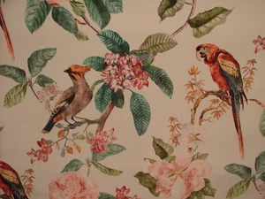 4.4 Metres iLiv Enchanted Garden Chintz Velvet Curtain Upholstery Cushion Fabric - Picture 1 of 9