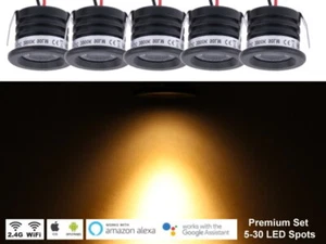 LED Sternenhimmel Premium Black 5-30 Spots IP65 Fernbedienung Dimmer Einbauspots - Picture 1 of 9
