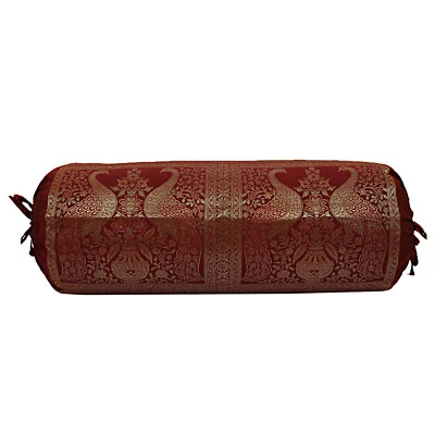 Bohemian Indian Yoga Bolster Pillow Cover Cylinder Neck Roll Cushion Tube Pillow - Image 1 of 4