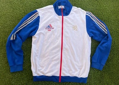 Adidas EE. UU. Juegos Olímpicos Londres 2012 Chaqueta de Pista Bordada Para Hombre Cremallera Completa XL Foto 1 de 4