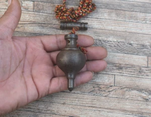 Vintage Collectible Iron Leveling Plumb Bob Tool Table Decor Plumb Bob Work Tool - Picture 1 of 11