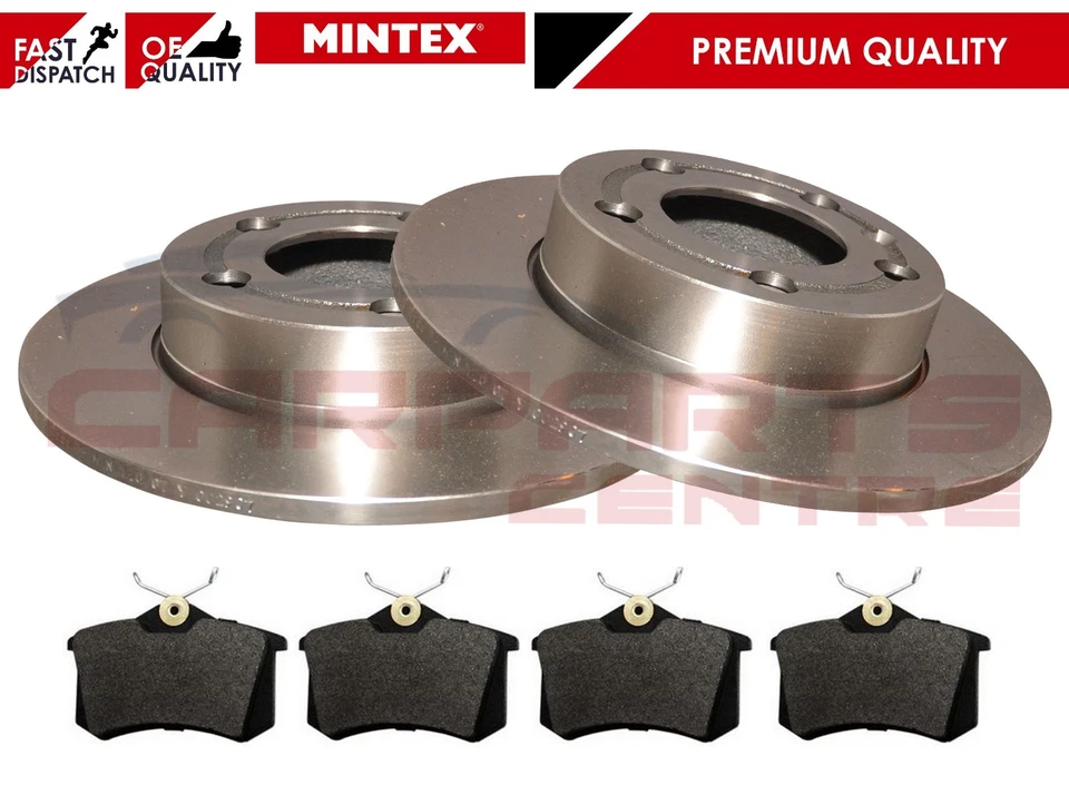 PARA SEAT LEON 1.9 TDi 150 1999-2005 DISCOS DE FRENO TRASEROS MINTEX ORIGINALES PASTILLAS 232mm Foto 1 de 1