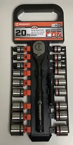 Crescent 20-Piece X10 3/8" Drive 6 Point Standard SAE/Metric Mechanics Tool Set - Picture 1 of 2