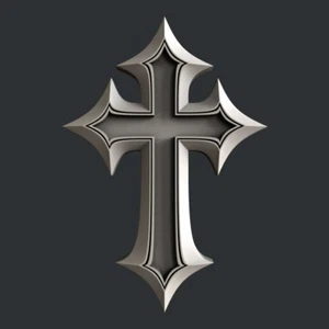 3D STL Modelle für CNC, Artcam, Aspire, Reliefkreuz - Bild 1 von 3
