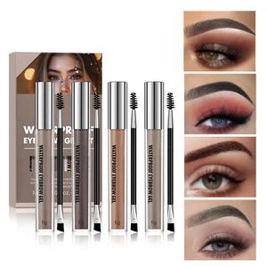 4X Liquid Eyebrow Cream Eye Brow Gel Tint Dye Brown Black Tattoo Enhancer 4Color - Picture 1 of 12