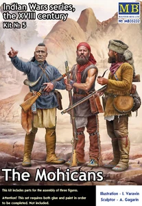 Master Box MB 1/35 35232 The Mohicans (Indian Wars Series Kit No.5) (3 Figures) - Picture 1 of 2