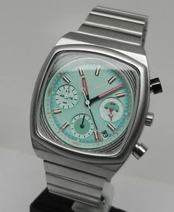 Men's Ciloa Classic Retro Industrial Brew Style Chronograph Dial 37mm Watch NEW - Picture 1 of 10