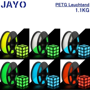 JAYO PETG Glow in the Dark Świecący filament drukarki 3D 1,75mm 1,1KG Luminous - Zdjęcie 1 z 16