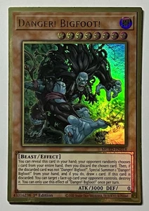 ¡Peligro! Bigfoot! MGED-EN018 (NM) Oro Premium Raro 1ª Edición YuGiOh! - Imagen 1 de 3