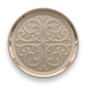 Lenox Seville Collection Silber Platinrand Runde Karaffe Weinflasche Untersetzer 6" - Bild 1 von 7