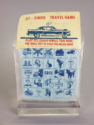 Sealed Vintage 1964 Zit Zingo Car Bingo Travel Game With Cards  - Image 1 of 4