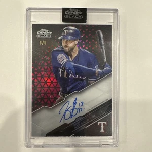 2020 TOPPS CHROME BLACK JOEY GALLO Red AUTOGRAPH 3/5 SUPER RARE #CBA-JYG - Picture 1 of 3