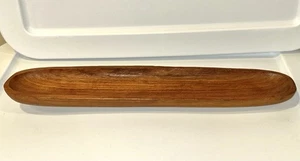 Long Vintage Wooden Danish Bowl Or Trinket Tray - Picture 1 of 18