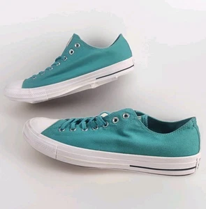 Converse Unisex 11.5 CTAS Shield Lona OX 153504C Aegean Aqua/Buff - Imagen 1 de 8