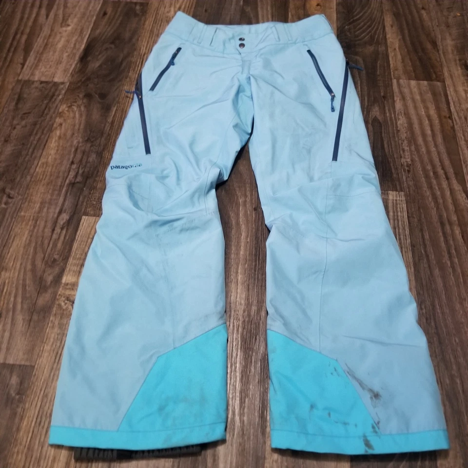 Pantalones Patagonia sin rastro para mujer pequeños azules Gore-Tex Recco esquí snowboard nieve Foto 1 de 4