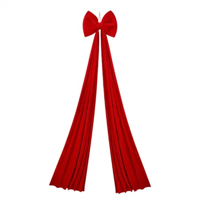 Extra Large Christmas Bow 6.6 Ft Holiday Decor Christmas Big Velvet Bows  - Image 1 of 4