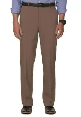 Covington The Perfect Pants Flat Front Classic Fit Mens Size 38x32 Brown Taupe - Image 1 of 4