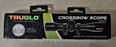 Mira telescópica compacta para ballesta TRUGLO 4x32 mm retícula BDC 1" anillos estilo tejedor TG8504B3  Foto 1 de 4