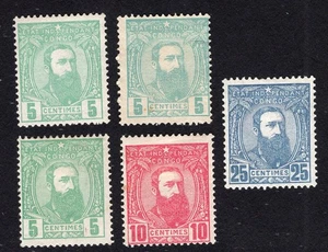 Briefmarken Belgisch Kongo 1887 Mi#6-8 MH - Bild 1 von 2