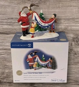 Dept 56 Santa Comes To Town 2003 Snow Village Christmas Retired Patriotic Box - Picture 1 of 20
