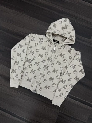 MCM Monogram 拉链连帽衫米色 S 码 — 第 1/4 张图片