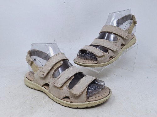 Sandali donna Ecco Babette marroni con tre cinturini EU 35 US 4 4 5