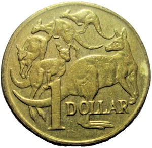 2000 AUSTRALIAN 1 DOLLAR COIN - KANGAROOS REVERSE. - # 12/8/24 - Bild 1 von 3