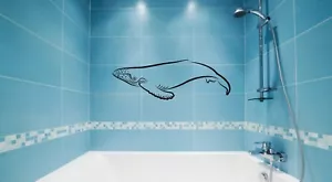 Wall Decal Animals Fish Whale Sea Ocean Bathroom Decor Vinyl Sticker (ed1003) - Picture 1 of 3