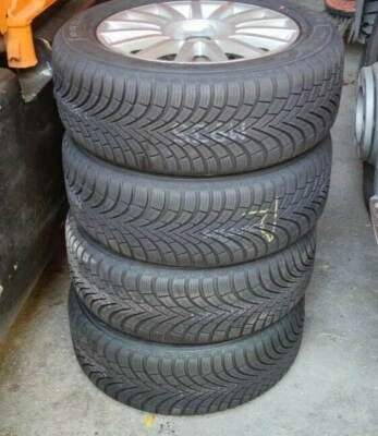 4x neue Winterreifen auf originaler Audi Alufelge Kompletträder 0 km - Bild 1 von 4