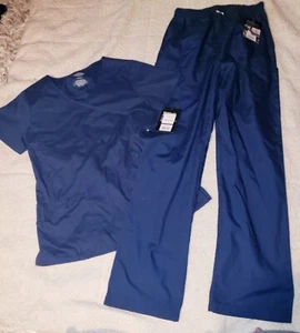 Dickies Scrub Uniform New Blue Small Womans Pants And Top - Picture 1 of 4