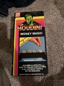 The Great Houdini Rope & Money Magic Lot Tricks props Toys 1987 Vintage - Picture 1 of 2