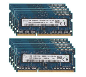 40GB SK Hynix 10X 4 GB DDR3L RAM 1RX8 1600 MHz PC3L-12800 Laptop Memory Upgrade - Picture 1 of 10