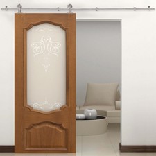 6' Sliding Barn Door Hardware Kit Stainless Steel Roller or 39" Door Panel