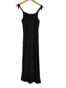 Old Navy Girls Smocked Jumpsuit Size XXL Black Sleeveless Wide Leg Boho Summer - Picture 1 of 7