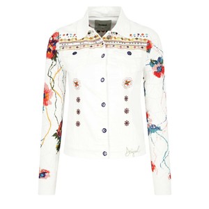 Chaqueta Desigual Vigo blanca para mujer