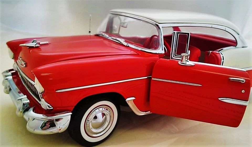 Chevrolet 1955 55Chevy57Race Car1 18 Racing Bel Air Racer24Custom Metal Body12 - Image 1 of 4