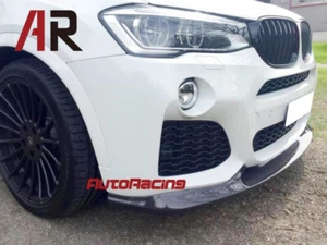 3D Style Front Bumper Lip Carbon Fiber for BMW F26 X4 M Sport Only - Picture 1 of 2