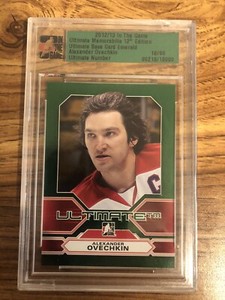 2012/13 in the game alexander ovechkin ultimate memorabillia emerald