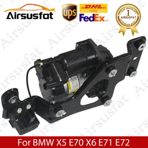 Air Suspension Compressor with Valve Block For BMW X5 E70 X6 E71 E72 2007-2014 - Foto 1 di 12