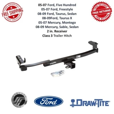 Draw-Tite 75299 拖车挂架 III 级 2 英寸接收器 适用于 Freestyle Taurus Montego — 第 1/4 张图片