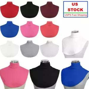 Top babero cuello alto falso desmontable para mujer Dickey cuello falso falso falso falso - Imagen 1 de 143