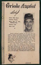 1961 BALTIMORE NEWS-POST SCRAPBOOK BILLY HOEFT
