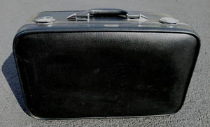 Vintage Wandleuchte Ohrhart Gepäck schwarz mit Chrom Koffer 21""x15""x7,5"" 70er Jahre - Bild 1 von 20