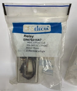 Selecta Relay SR67S315A7 3PDT, 120VAC Coil 10A 240VAC/28VDC Socket Mount 11 Pin - Picture 1 of 12
