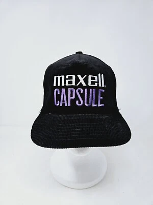 Gorra Maxell Cápsula Años 80 Negra Pana Camionero Snapback DE COLECCIÓN RARA EN MUY BUEN ESTADO Foto 1 de 4