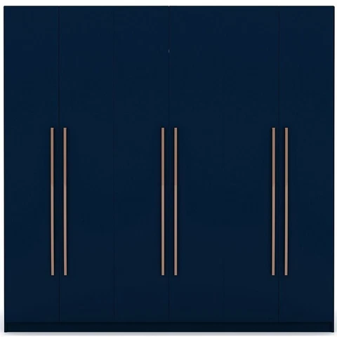 Gramercy Wood Wardrobe/Armoire Closet in Tatiana Midnight Blue Cover